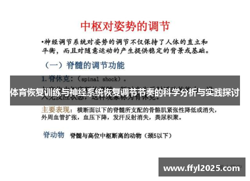 体育恢复训练与神经系统恢复调节节奏的科学分析与实践探讨